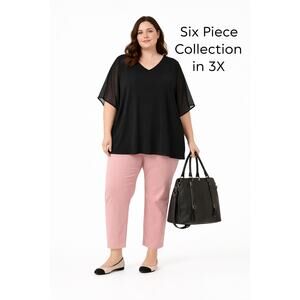 Womens Size 3X 6 Piece Clothing Collection Mix and Match Everyday Outfits